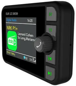 Stereo MP3 Player 2.4 Inch LCD Color Screen MP3 FM Transmitter DAB+ Receiver DAB Radio Receiver Bluetooth-compatible 5.0 for Car