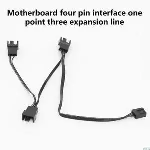 Flexible 4Pin PWM Fan Hubs Extension Cable,4Pin PWM Fan Splitter Cable Connecting 3 Fan To Motherboards Accessories
