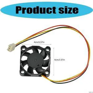 4010 40x40x10 3Pin 12V Brushless Cooling Fan with Duponts Wire for Router and Box Ventilation Needs
