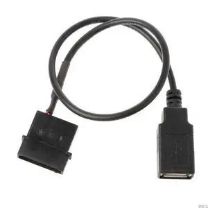 USB Port to 5V IDE Molex Computer PC Fan Adaptor Connector Cable Cord Wire