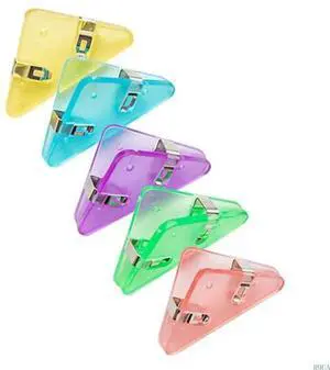 Multifunctional Triangular Clip Colorful Triangular Paper Clip Bookmarks Clip