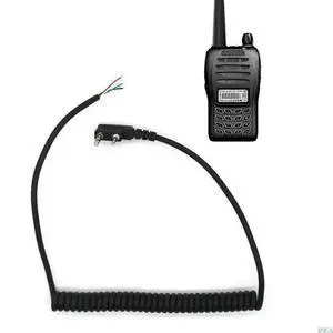 for Baofeng UV5R for Kenwood TK-240 Linton Speaker Cable Durable Speaker Mic Cab