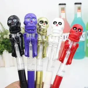 Halloween Skull Ballpoint Pen Funny Writing-Pen for Student Boy Girl Kid Game Rewards Halloween Gift Bag Fillers