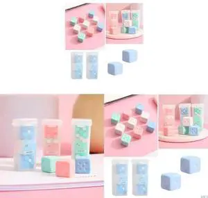 Cartoon Dices Erasers for Student Reward Christmas Party Favor Christmas Gift