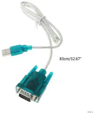 Black USB To RS232 RS-232(DB9) Serial Cable Standard Adapter Converter For PC