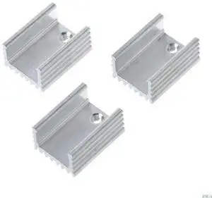 10PCS TO-220 Computer Cooling Radiator Aluminum Sheet Heatsink Transistor
