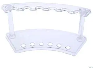 Plastic 6 Slot Pen Jewelry Display Holder Stand Display Rack