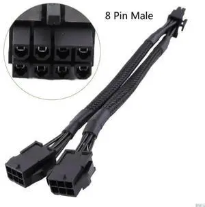 6-Pin to 8-Pin Converter Cable Flexible and Durable 18AWG PCIe PCI-E Connector