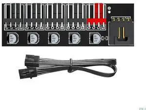 High Efficiency 4Pin Splitter HUBFor Computer Case Fan Supporting Multiple 4Pin Fan High Durability