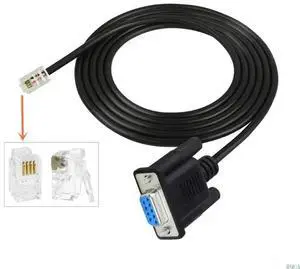 Hand Controller RS232 Cable 9 Pin DB9 Female to RJ9 4P4C Cable