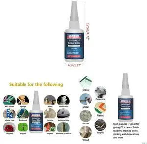 50g Clear Super Quick Dry Waterproof Temperature Resistant Multifunction Universal Adhesive Strong Bonding