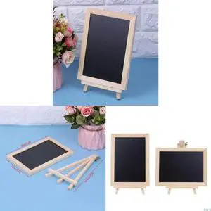 Tabletop Chalkboard Double Sided Blackboard Message Board Children Kids Toy