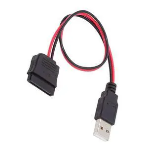 DC 5V Single USB to SATA 15Pin Power Cable for 2.5 inch SATA HDD SSD Disk Driver 5V 2A Max