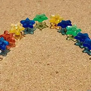 50pcs Colorful Star-shaped Pushpin Thumb Tack Steel Pushpins for Cork Board