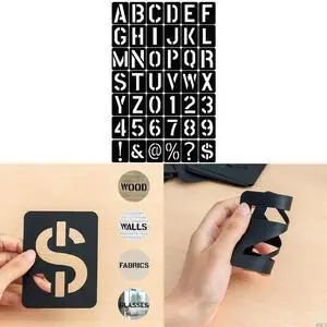 42Piece of Painting Craft Dies Alphanumeric Painting Template Set DIY Painting