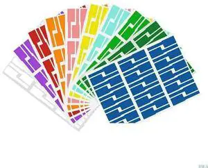 300Pcs Colorful Cable els Waterproof Self-Adhesive Cable elling els