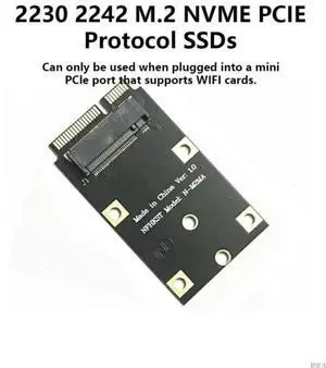 Fast Speed Mini PCIe to M.2 NVMe SSDs Converters for 2230 2242 Drives