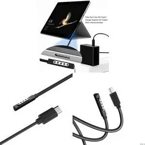 to USB C Charging Cable Replacement for Surface 1 2RT Laptop