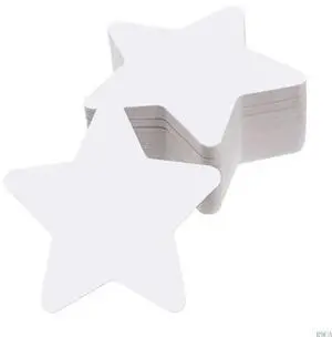 100Pcs Star Cutouts Paper 3.5Inch Star Confetti Cutouts for Classroom Decoration