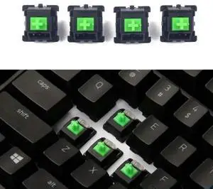 4 Pieces 3Pin Green RGB Switches for Blackwidow Gaming Keyboard