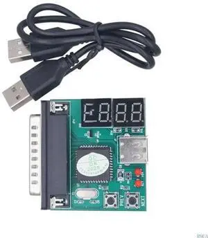 Precise Computer Fault Test Card 4 Digit Laptop Diagnostic Card for Accurate Fault Detection Parallel Port