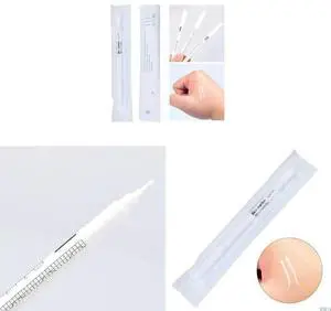 10x/Set Skin Marking Pen Eyebrow White Marker Pen Waterproof Positioning Pen