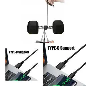 Multi4 in 1 Fast Charging Cable 59''/1.5M Quick ChargeCord NylonBraided USB to 4 Port USB C SyncAdapters