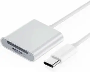 JoniSerl Type C USB 2.0 USB-C to TF Micro SD SDXC SDHC Card Reader Adapter Compatible with MacBook Laptop Tablet Phone