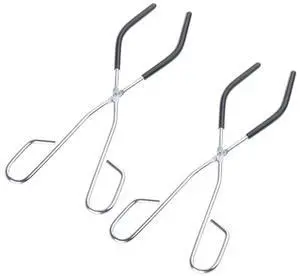 2Pcs oratory Beaker Tongs l Tongs Beaker Clip Pliers Slip Resistant Grip For oratory and Chemistry Experiment