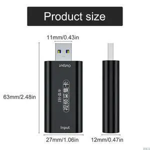 1080p/4K Video Captures Card USB3.0 Video Grabbers for Win No Power Required