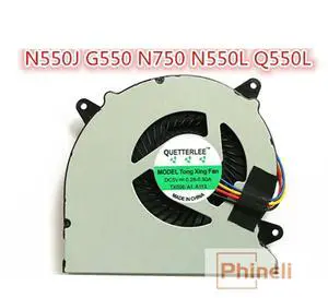 CPU Fan For N550 N550J N550JA N550JK N550JV N550JV-DB71 Q550LF N750 N750JV N750JK N550L MF60070V1-C180-S9A