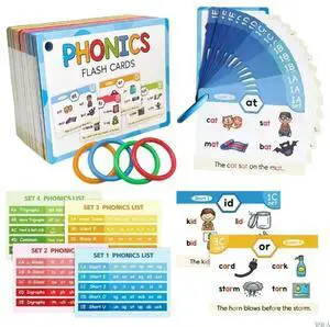 Phonics Learning Cards English Phonics Practice Cards Set Educational