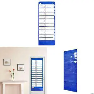 Daily Schedule Pocket Chart with 13 Reversible Cards for Word Study Plan Classroom's Day Display Daily Life