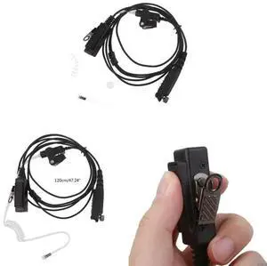 Headset For Sepura Radio SC21 STP8000 STP8030 STP8035 Finger PTT Earpiece