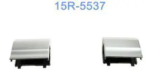 For Inspiron 15R-5521 15R-5537 LCD Hinge Cover Caps Left+Right Silver