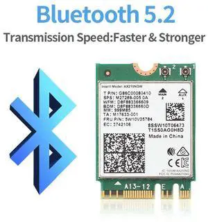 6E Wireless Card AX210NGW Bluetooth 5.3 Tri-Band Network Adapter for