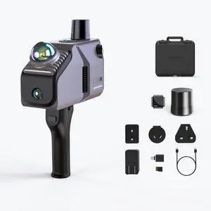 3DMakerpro Eagle LiDAR 3D Scanner, Professional 8K Spatial Scanner for Film Production, Game Development, Virtual Reality, 3D Modeling, All-in-one Workflow, 140m Range Max (4 Cameras)