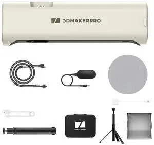 3DMakerpro Lynx 3D Scanner, 0.1MM Accuracy & 10 FPS Scan Speed, Portable 3D Scanner for 3D Printing and 3D Printer (Premium Version) Luxury