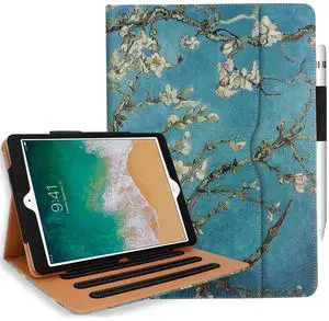 iPad Air 4 Case 2020, iPad 10.9 Case 2020 with Pencil Holder - Multi-Angle Stand, Hand Strap, Auto Sleep/Wake [Supports Pencil 2nd Gen Charging] for iPad Air 4th Generation 10.9" (A1 - Almond Blossom)