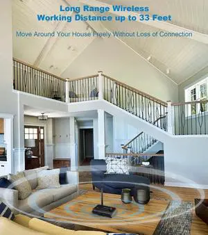 Bluetooth 5.3 Receiver for Home Stereo, Low Latency & HD Bluetooth Music Audio Adapter for Speakers/Wired Speakers/Home Music Streaming Stereo System, Support Optical RCA AUX 3.5mm