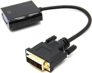 DVI-D adapter DVI to VGA Full Hd 1080p cable video converter 24 + 1 25 pin to 15 pin cable converter computer dvi to vga
