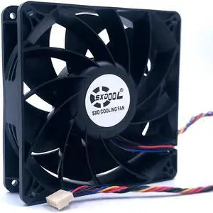 Powerful 6Pin fan 140mm 14038 DC 12V 4A 5600RPM 280CFM E9+ E10 bitcoin miner cooling fan replace PFM1412DE