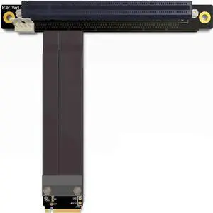 M.2 NGFF NVMe Key M Extender Cable to PCIE x16 Graphics Card Riser Adapter 16x PCI-e PCI-Express for M2 2230 2242 2260 2280 (25cm)