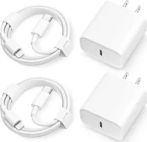 iPhone 14 13 12 11 Super Fast Charger [2Pack] cargador 20W Rapid USB C Wall Charger Block with 6FT Fast Charging Cable Compatible with iPhone 14 Pro Max/Pro/Plus/Mini/iPad