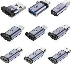 USB C to Micro Adapter USB C to Micro Adapter Micro to USB C Adapter USB C to USB Adapter USB to USB C Adapter USB C to USB B Adapter 9 Stck.