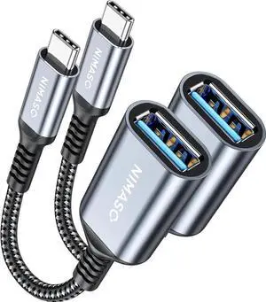 USB C to USB 3.0 Adapter [2 pack] USB C to USB A Adapter USB Type-C to USB Thunderbolt 3 to USB Adapter OTG Cable for iPhone 15/15 Pro/15 Plus/15 Pro Max Macbook Pro/Air Galaxy S20 and more