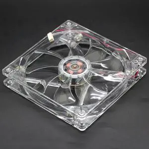 Global fan 14cm 14025 computer chassis power cooling fan 12V 0.5A 140mm transparent Purple LED cooler 2-Wire 2-pin S1402512HH