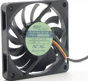 7CM super silent thin fan PSC P1127010LB1F DC 12V 0.10A 1.2W Server Square Fan 70x70x10mm 7010 cooling fan