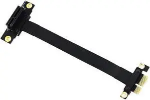 pcie Extension Cable PCI Express 36PIN 1X Extender Extension Cable pcie 1x Riser pcie Extender (90 Degree 20cm Extension Cable)