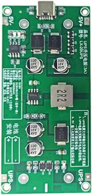 18650 Lithium Battery Charger Module 12V DC Boost Converter Board 15W 27W 36W 3A Fast Charge Type C UPS Power Supply(TYPE C 12V Battery C)